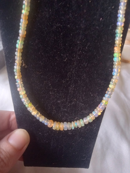 Opal Beaded Necklace